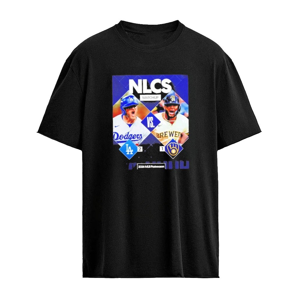 Milwaukee Brewers vs LA Dodgers 2026 NLCS Match Up T-Shirt