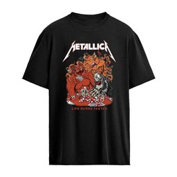 Metallica Pop-Up Shop Limited Edition M72 Sphere Life Burns Faster Las Vegas NV Poster By Squindo October 10 2026 T-Shirt