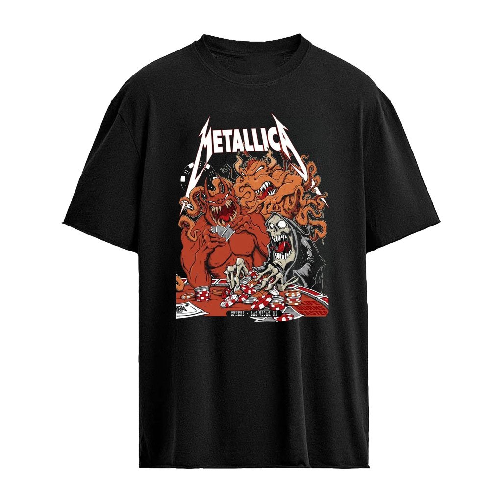 Metallica Sphere Life Burns Faster M72 Las Vegas NV Limited Edition Pop-Up Shop Poster By Squindo October 10 2026 T-Shirt