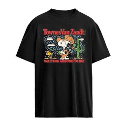 Townes Van Zandt Snoopy and Woodstocks Waiting Around to Die Shirt