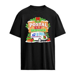 USPS Christmas Trees Postal ELF Service Graphic T-Shirt