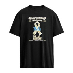 UCLA Bruins Honor Veterans Who Served Shirt – Military Camo Ribbon Veterans Day Tribute Tee