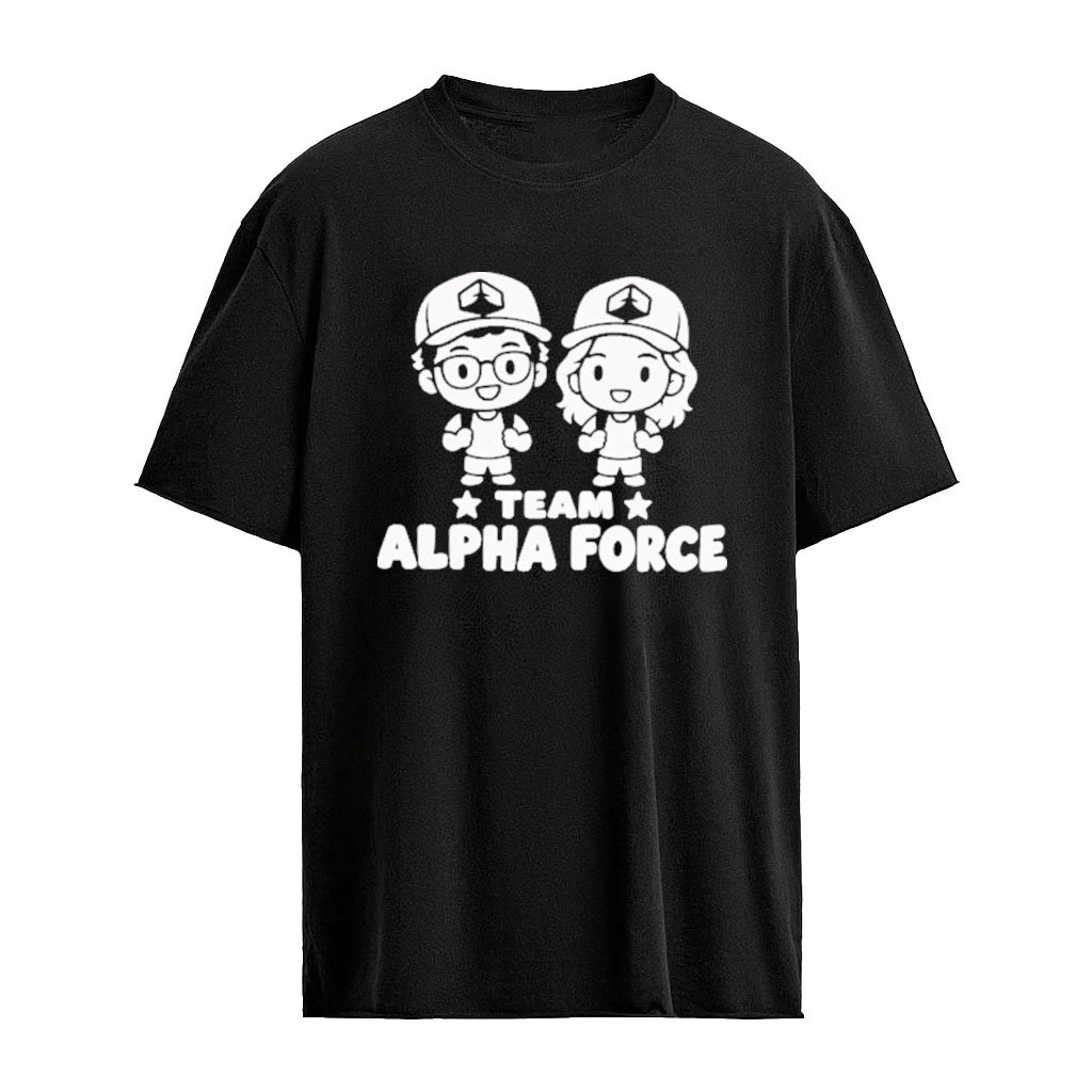 Team Alpha Force Cartoon Characters Chibi T-shirt