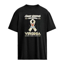 Virginia Cavaliers Honor Veterans Who Served Shirt – Military Camo Ribbon Veterans Day Tribute Tee