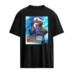 Shai Gilgeous Alexander 2026 Back 2 Back Kia NBA MVP T-Shirt