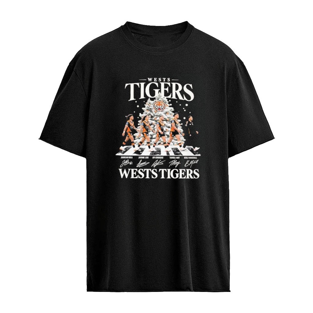 Wests Tigers Wests Tigers Abbey Road Team Sport Christmas 2026 Signature T-Shirt