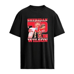 Sheridan Wilson Texas Tech Red Raiders Football NCAA Illustration Graphic T-Shirt