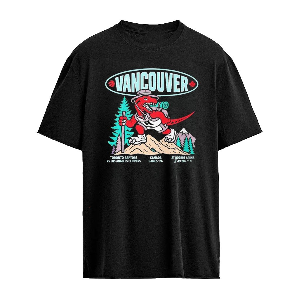 Toronto Raptors Vs LA Clippers Vancouver Mascot Hiking Shirt
