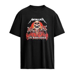Metallica Las Vegas Live At Sphere 2026 2027 Life Burns Faster Tour Merch Residency Skeleton Puppeteer Shirt