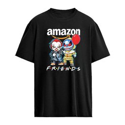 Amazon X Pennywise and Skellington Friends 2026 Halloween shirt