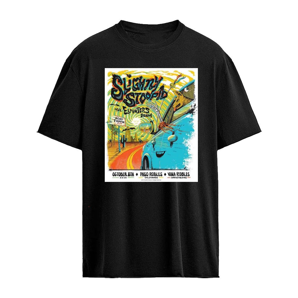Slightly Stoopid Paso Robles CA 2026 Show Poster Live At Vina Robles Amphitheatre October 8 2026 Decor Poster Shirt
