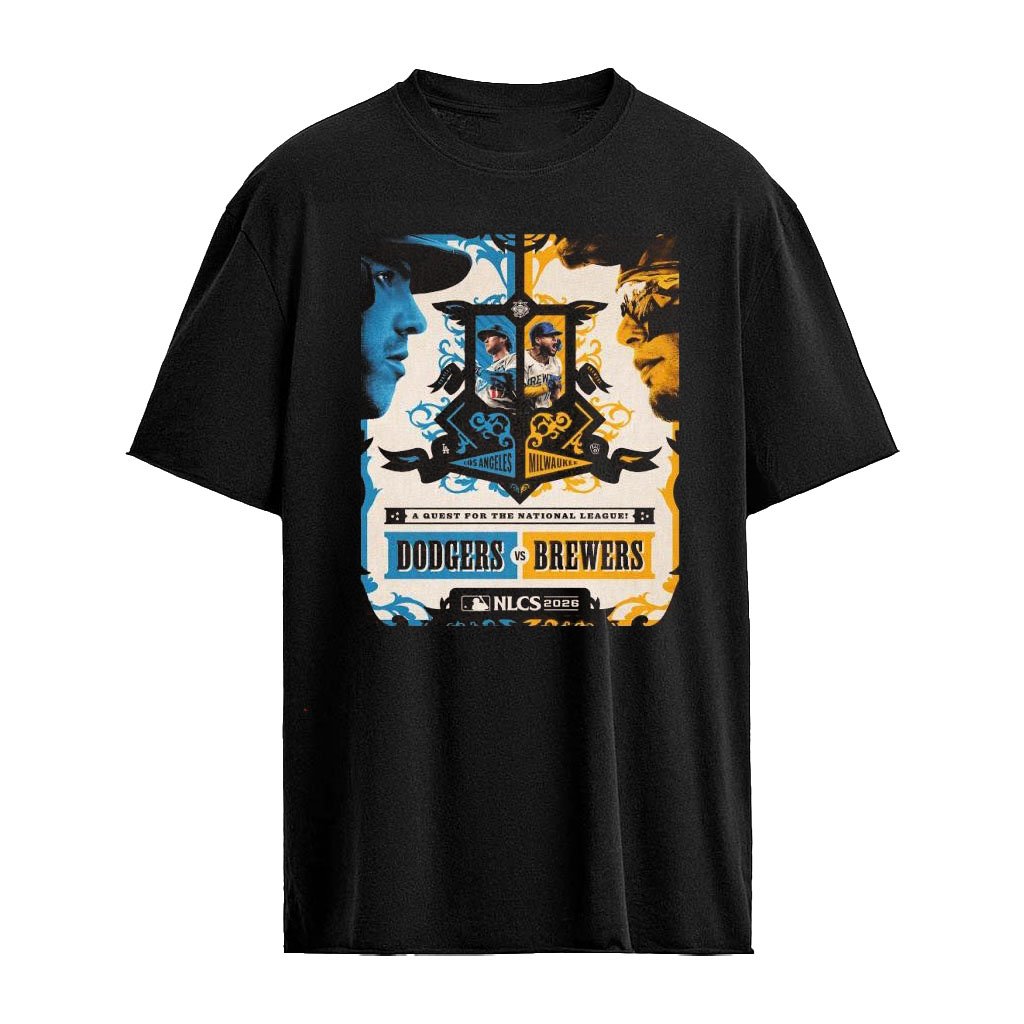 MLB Los Angeles Dodgers Vs Milwaukee Brewers NLCS 2026 Matchup Head To Head A Quest For The National League Poster Shirt