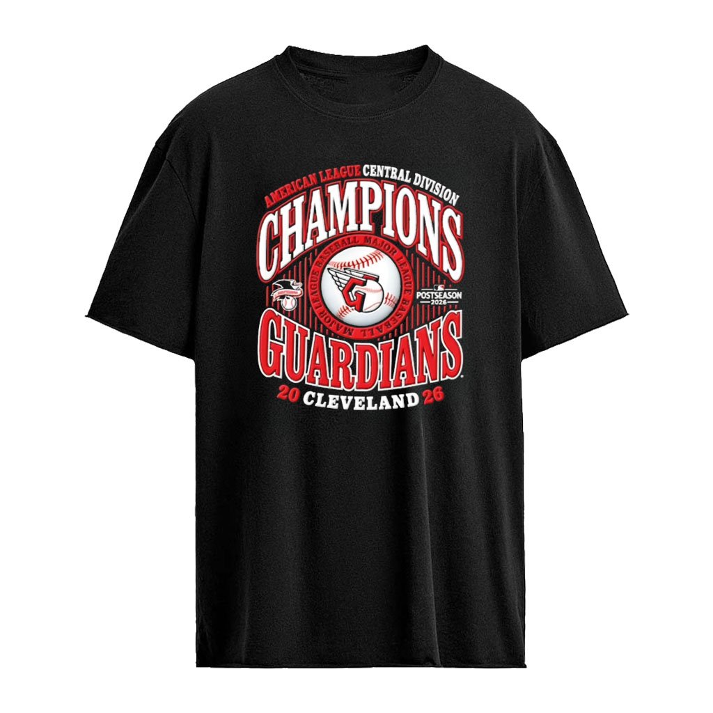 Cleveland Guardians 2026 American League Central Division Champions logo shirt
