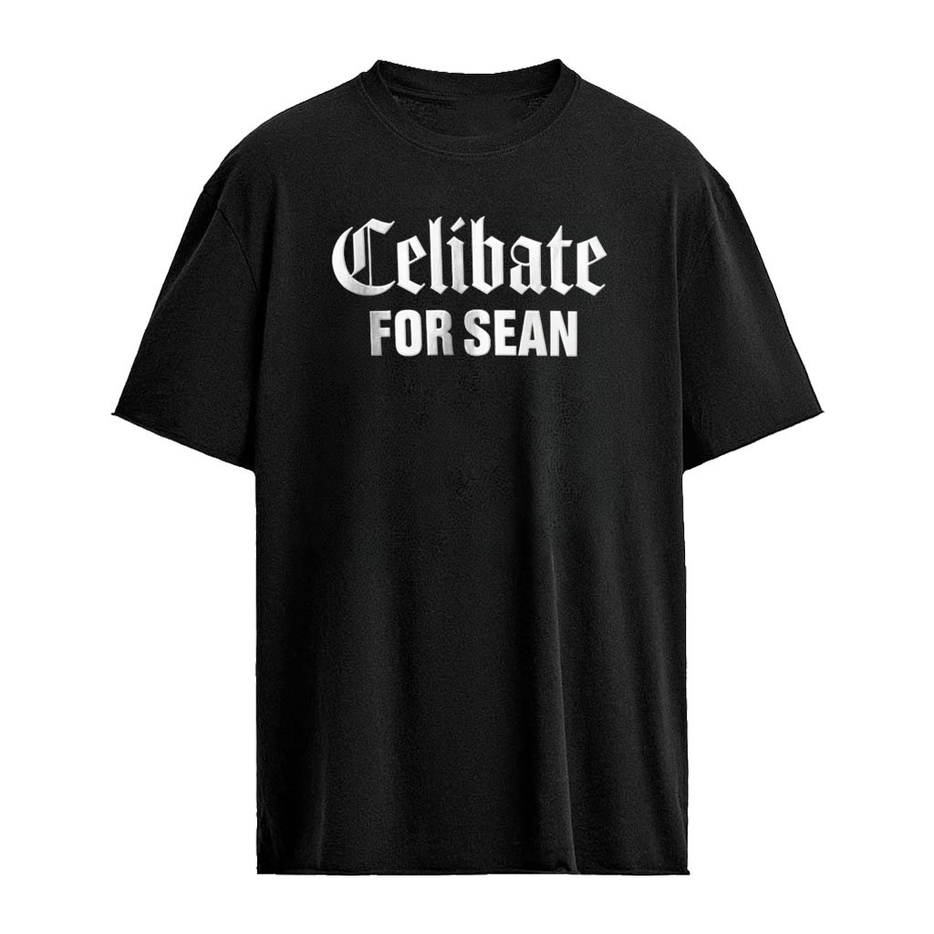 Davis Martin wearing Celibate For Sean Foul Territory shirt