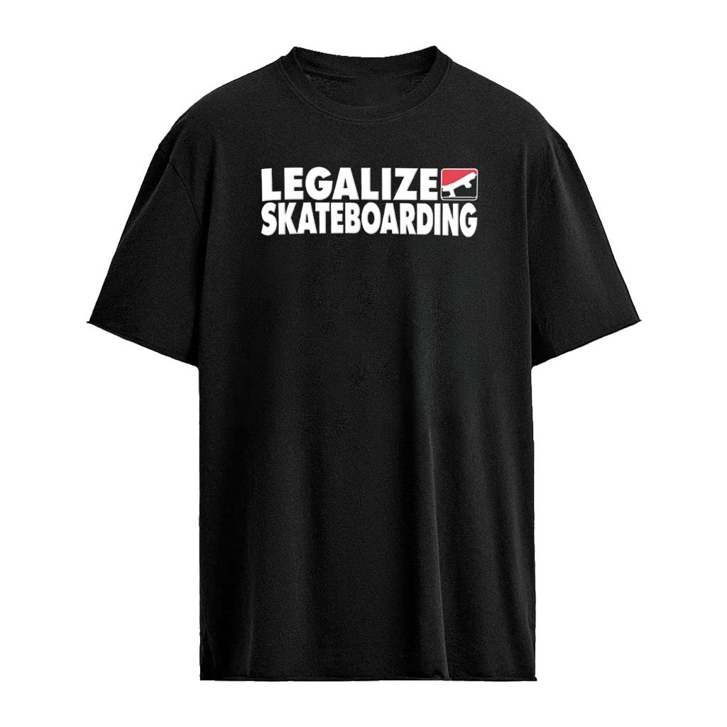 Cody Jon wearing Legalize Skateboarding logo shirt