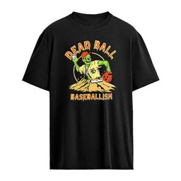 Dead Ball zombie baseball player throwing ball shirt