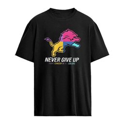 Detroit Lions Never Give Up Fight Cancer In All Colors 2026 logo shirt