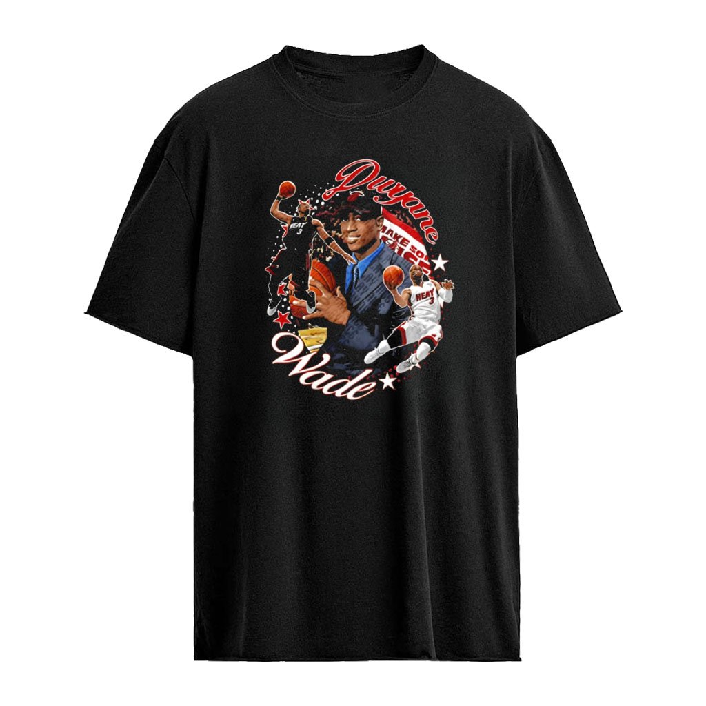 Dwyane Wade Miami Heat Collage NBA Basketball shirt