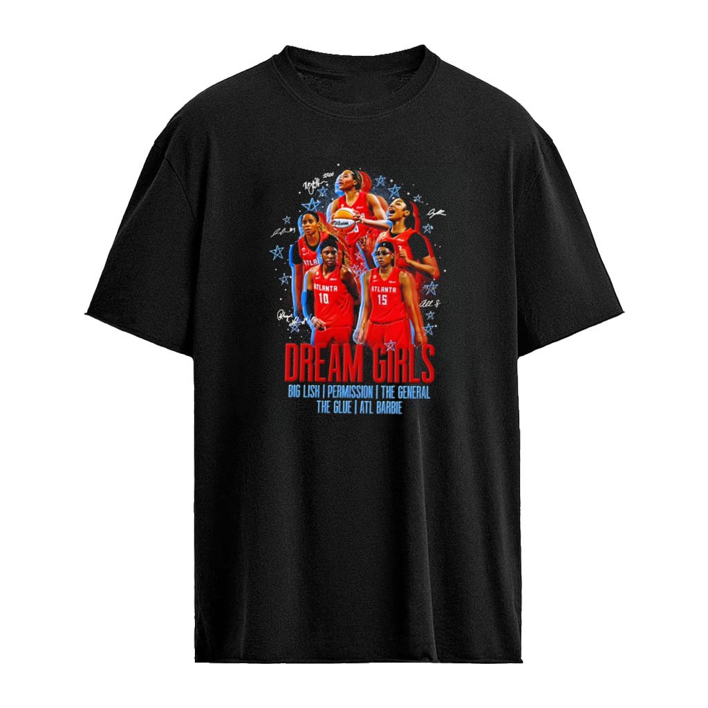 Atlanta Dream WNBA Girls Big Lish Permission The General The Glue Atl Barbie shirt