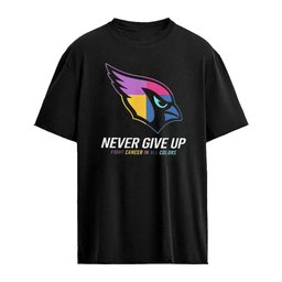 Arizona Cardinals Never Give Up Fight Cancer In All Colors 2026 logo shirt