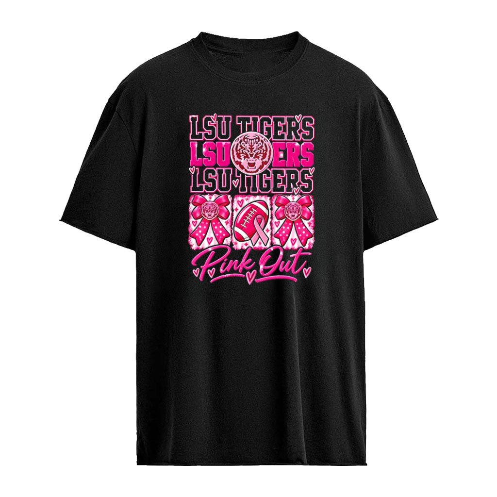 Lsu Tigers Pink Out Breast Cancer Awareness Game Day 2026 shirt