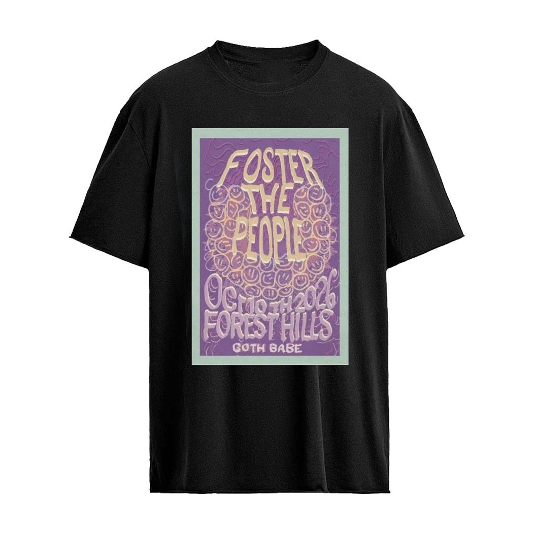 Foster the People Forest Hills Stadium October 10 2026 Exclusive Show Poster Shirt