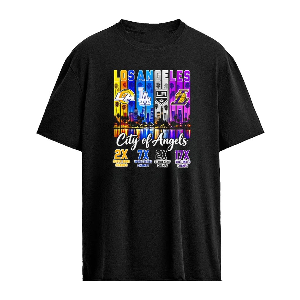 Los Angeles Sports Team City Of Angels Skyline City shirt