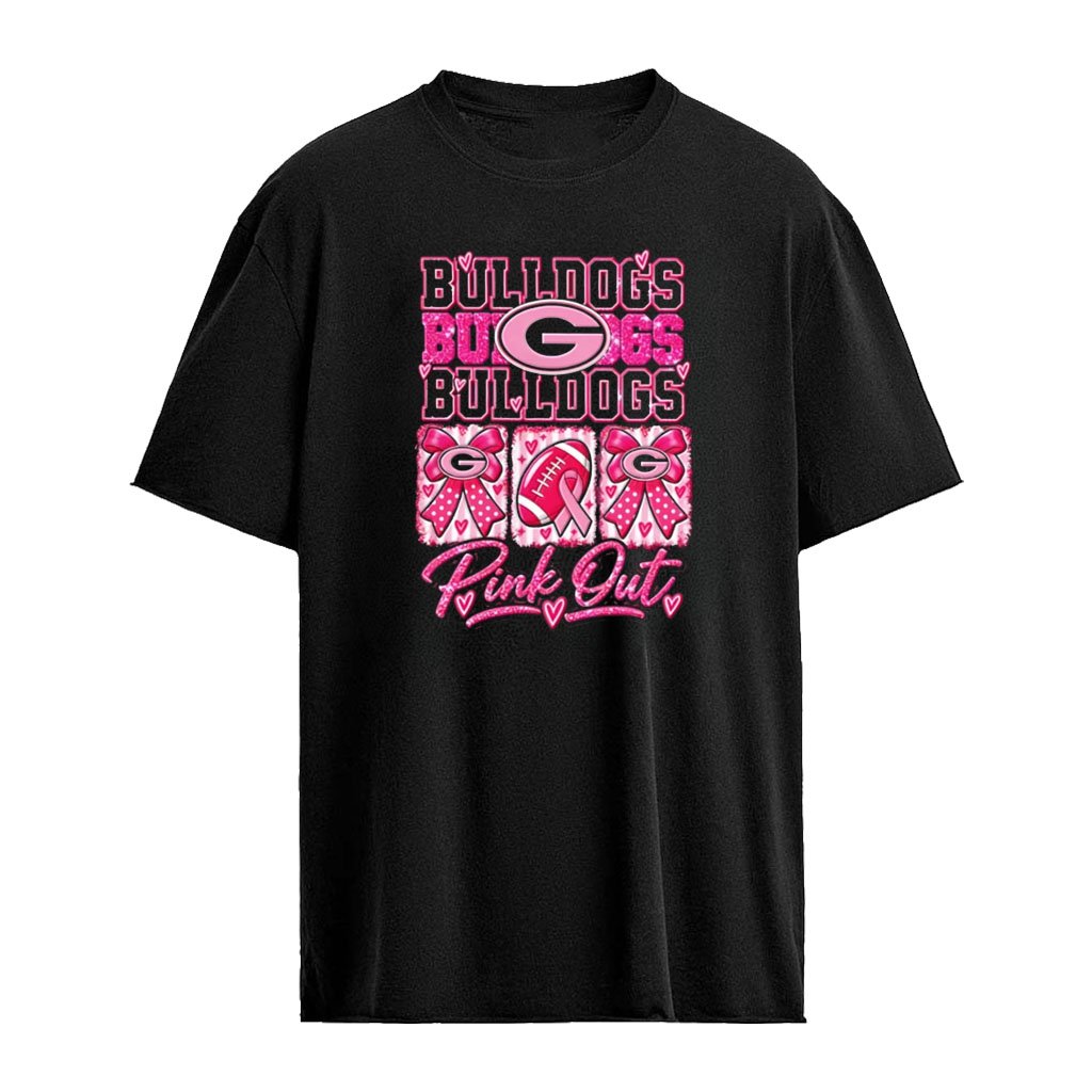 Georgia Bulldogs Pink Out Breast Cancer Awareness Game Day shirt