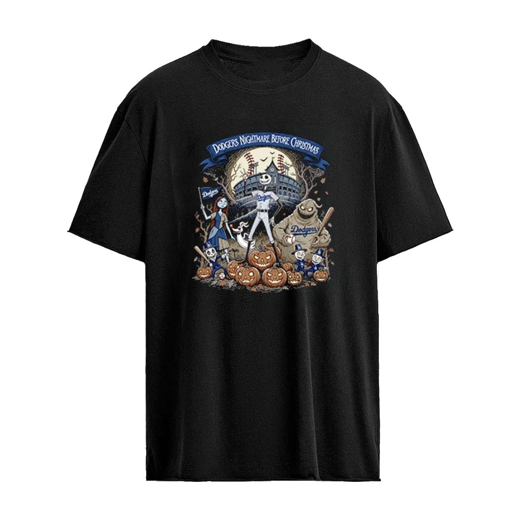 Los Angeles Dodgers Nightmare Before Christmas Shirt