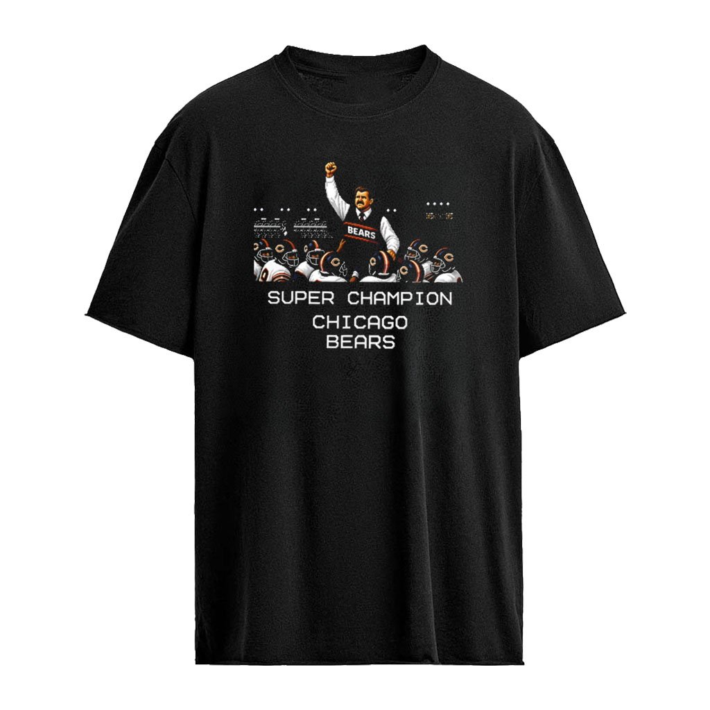 Mike Ditka Super Champion Chicago Bears pixel art shirt