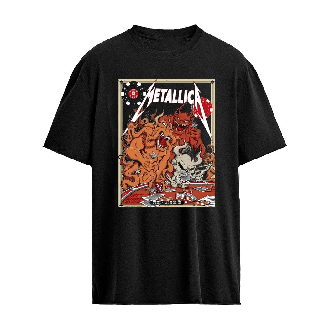 Metallica Pop-Up Shop Las Vegas T-Shirt October 8 2026 Poster