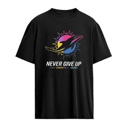 Miami Dolphins Never Give Up Fight Cancer In All Colors 2026 logo shirt