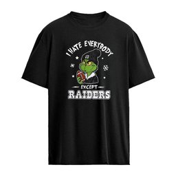 Grinch Las Vegas Raiders NFL I Hate Everybody Except Raiders Christmas shirt