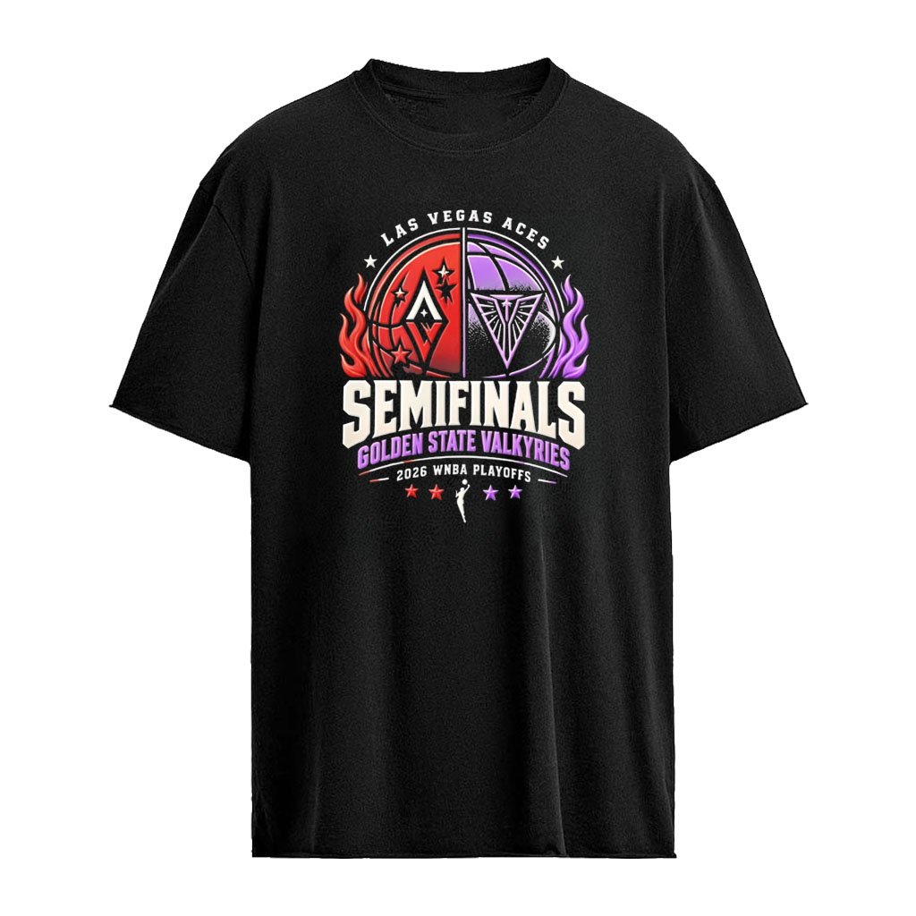 Las Vegas Aces vs Golden State Valkyries Semifinals 2026 Playoffs matchup shirt