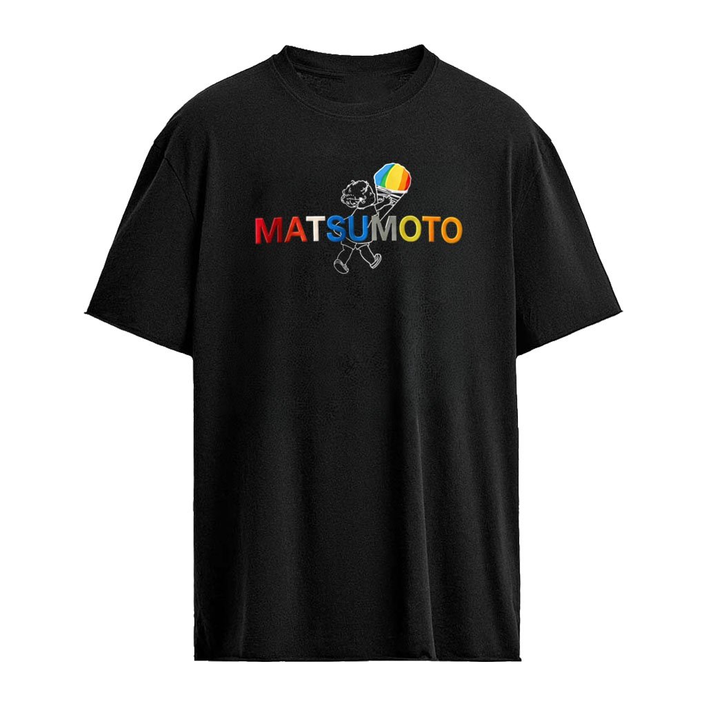 Kike Hernandez wearing the Matsumoto Shave Ice shirt