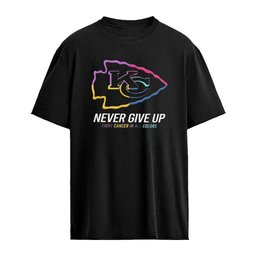 Kansas City Chiefs Never Give Up Fight Cancer In All Colors 2026 logo shirt