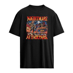 Jason Voorhees Nightmare At Fair Park Dallas Forever demon carnival background shirt