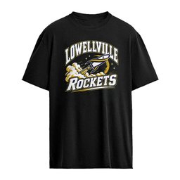 Lowellville Rockets NCAA rocket ship launching into space shirt