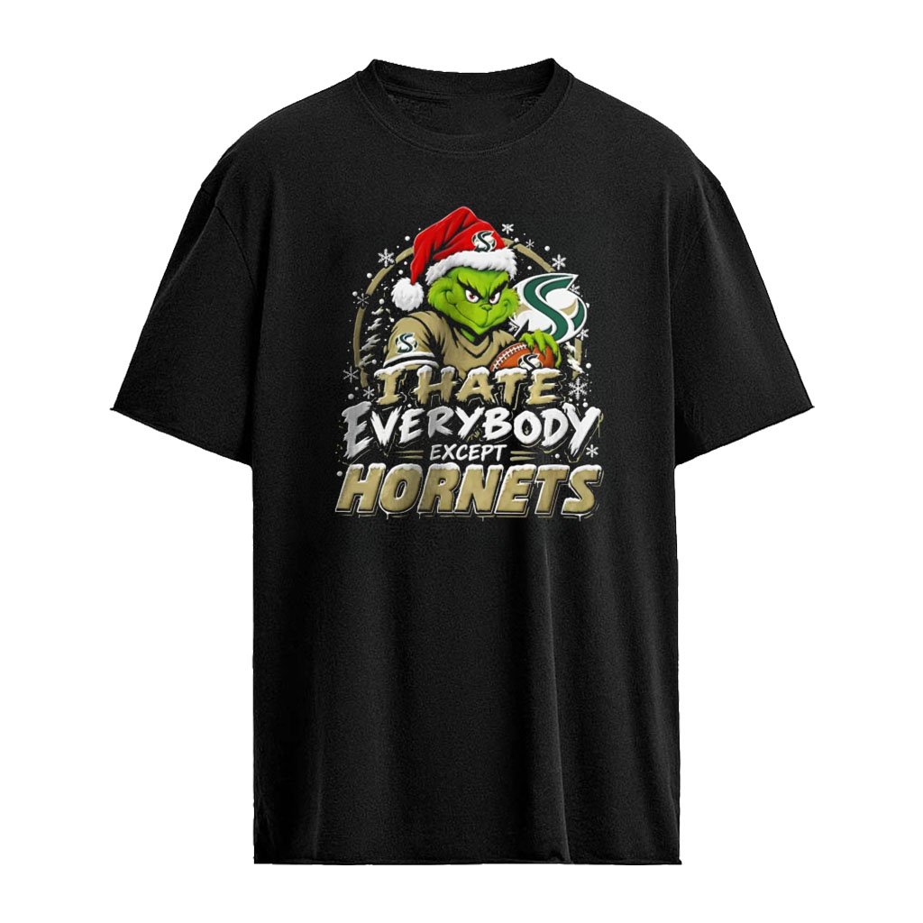 Sacramento State Hornets Santa Grinch I hate everybody except Hornets Christmas 2026 shirt