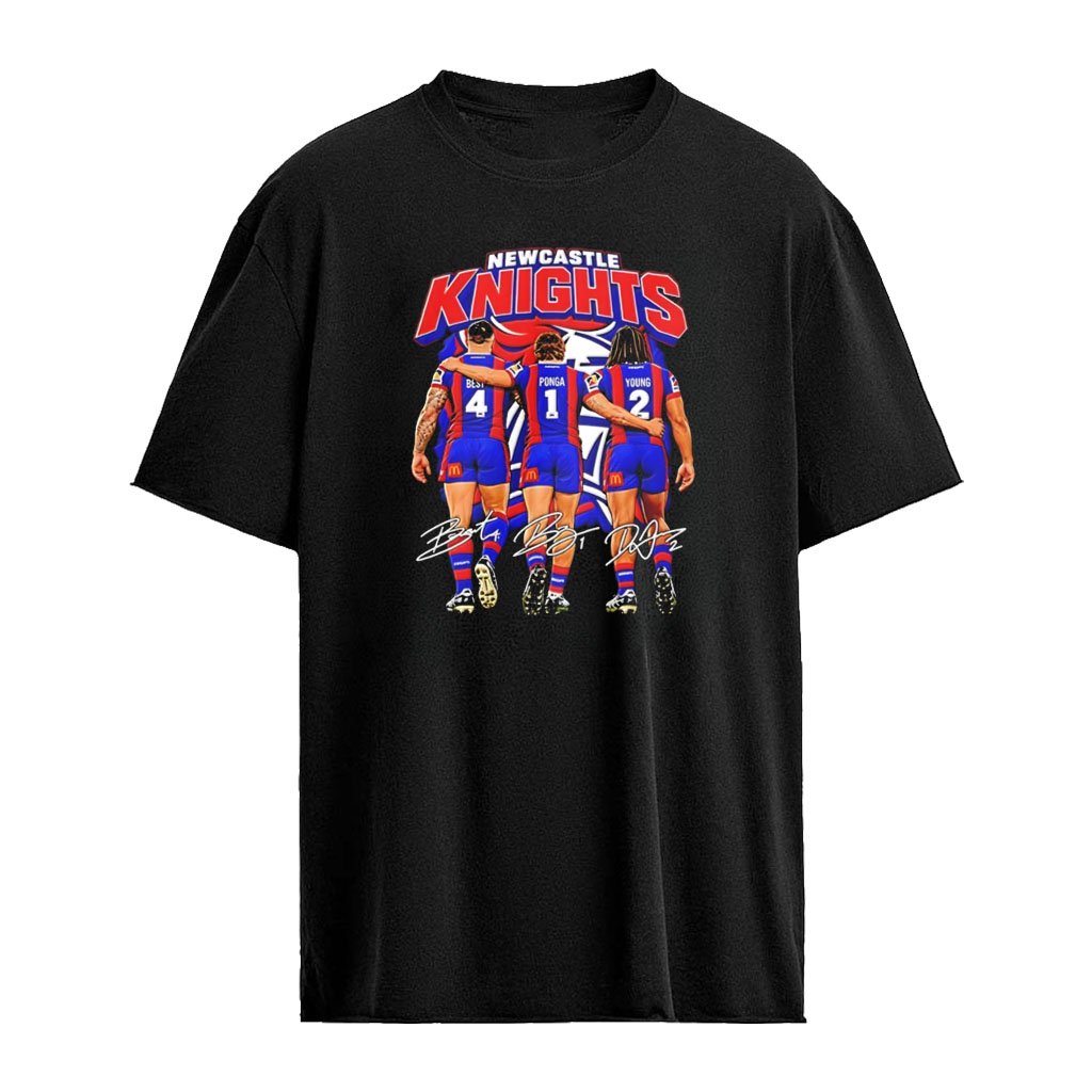 Newcastle Knights Best Ponga and Young signature shirt