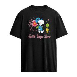 Snoopy Miami Marlins Breast Cancer Awareness Faith Hope Love shirt
