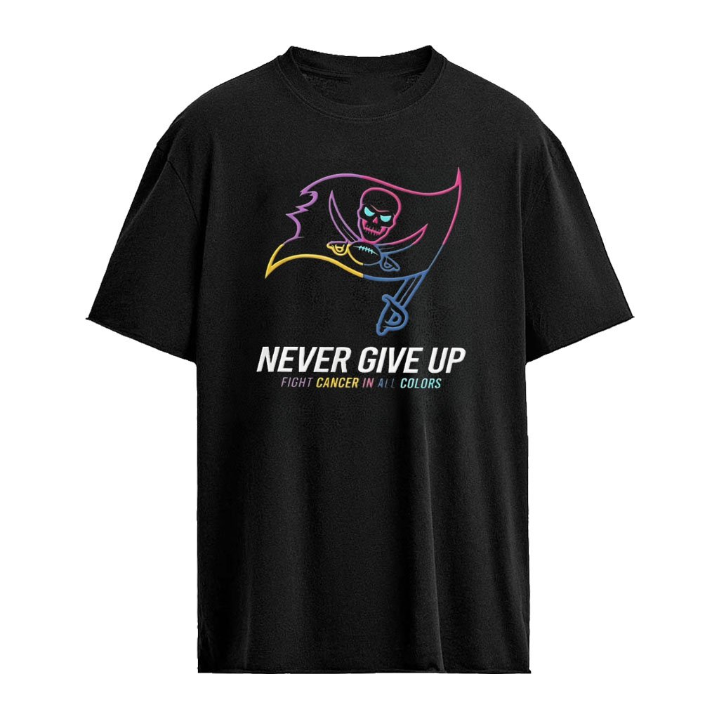 Tampa Bay Buccaneers Never Give Up Fight Cancer In All Colors 2026 logo shirt
