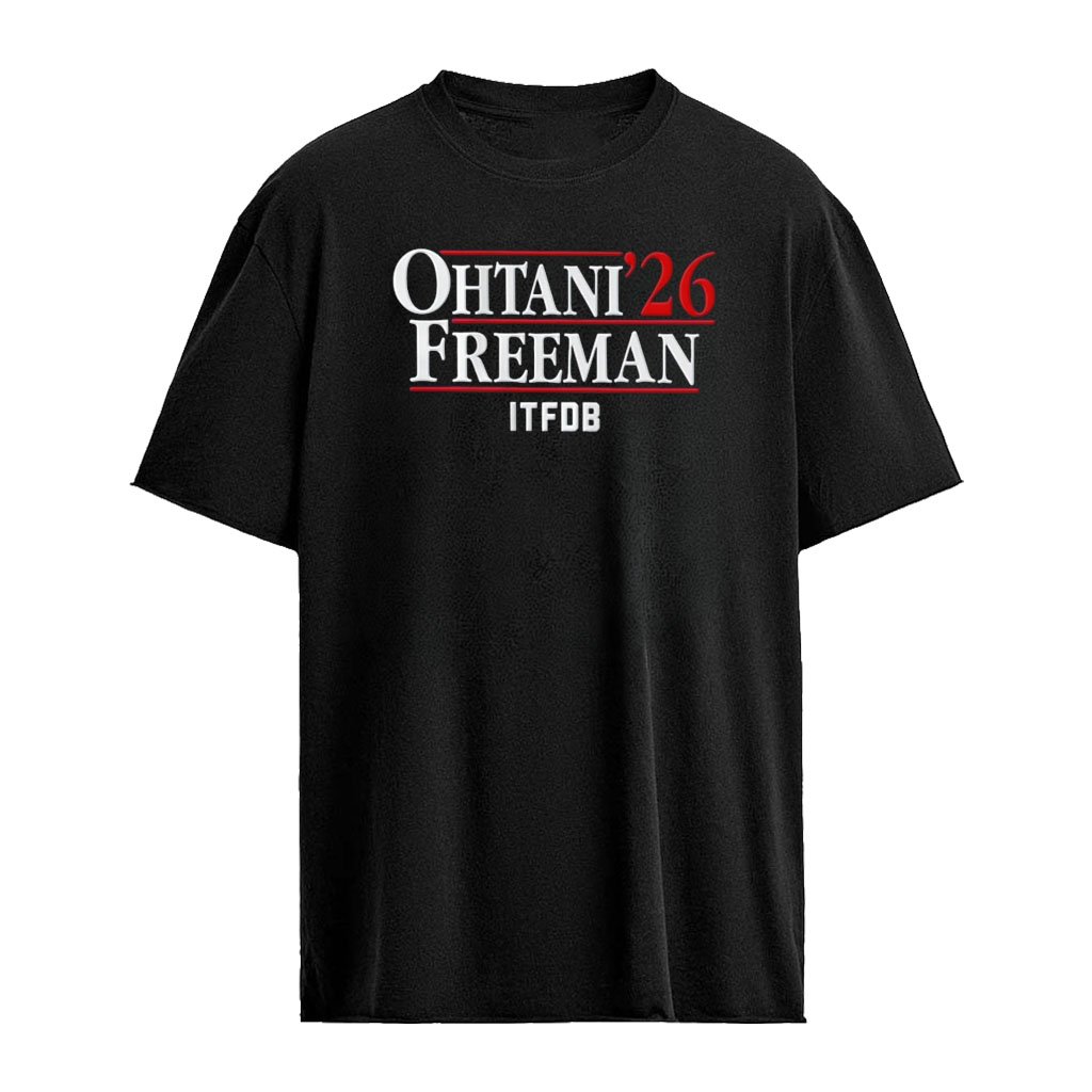 Shohei Ohtani and Freddie Freeman 26′ ITFDB Los Angeles Dodgers MLB shirt