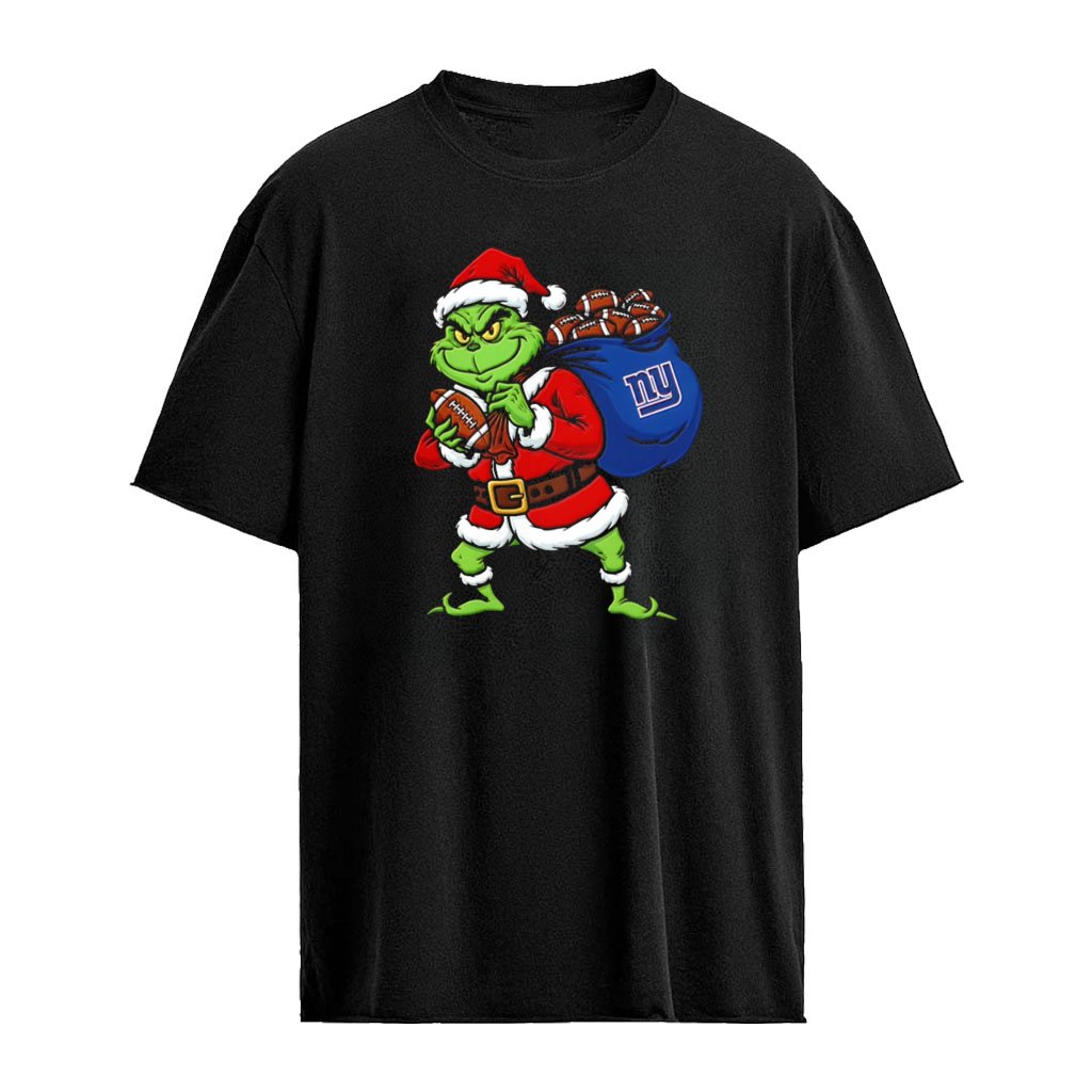 Santa Grinch New York Giants NFL is handing out Giants balls for Christmas shirt