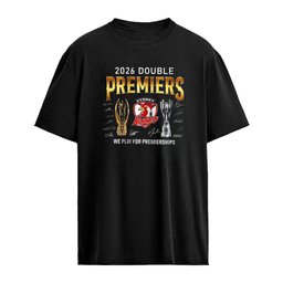 Sydney Roosters 2026 NRL Double Premiers Historic Champions signature shirt