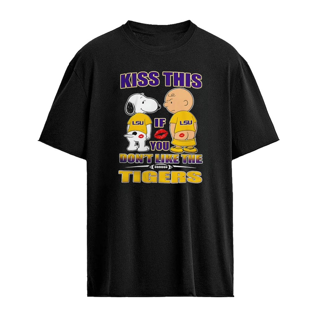 Snoopy and Charlie Brown Kiss This if You Don’t Like the LSU Tigers shirt