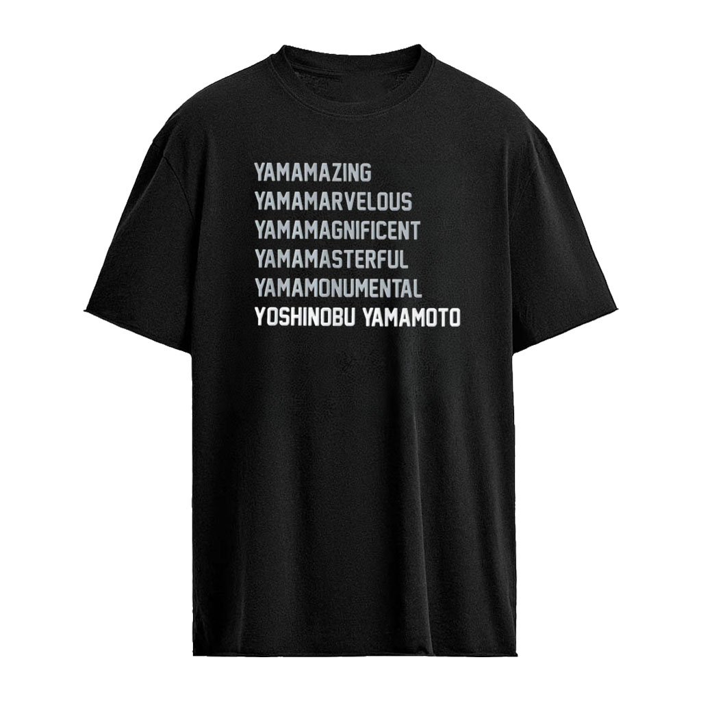 Yoshinobu Yamamoto Los Angeles Dodgers MLB Yama list shirt