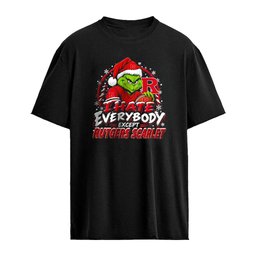 Rutgers Scarlet Knights Santa Grinch I hate everybody except Rutgers Scarlet Christmas 2026 shirt
