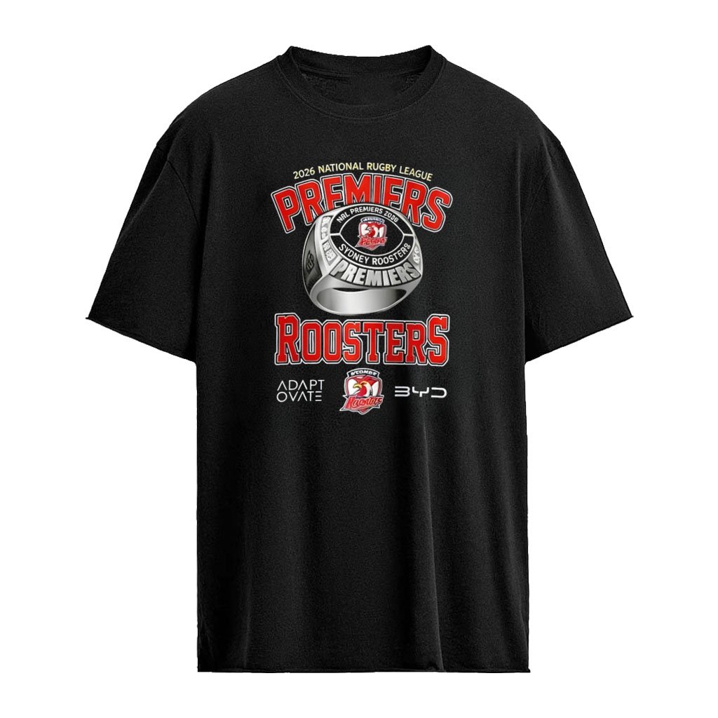 Sydney Roosters 2026 NRL Premiers Championship Ring Commemorative shirt