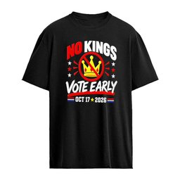 No Kings Vote Early October 17 2026 Crossed Crown Protest shirt